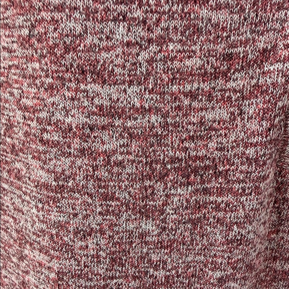 Red-Pink Button-Detail V-Neck Sweater - Picture 3 of 5